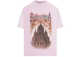 Balenciaga Medium Fit T-shirt Old Pink