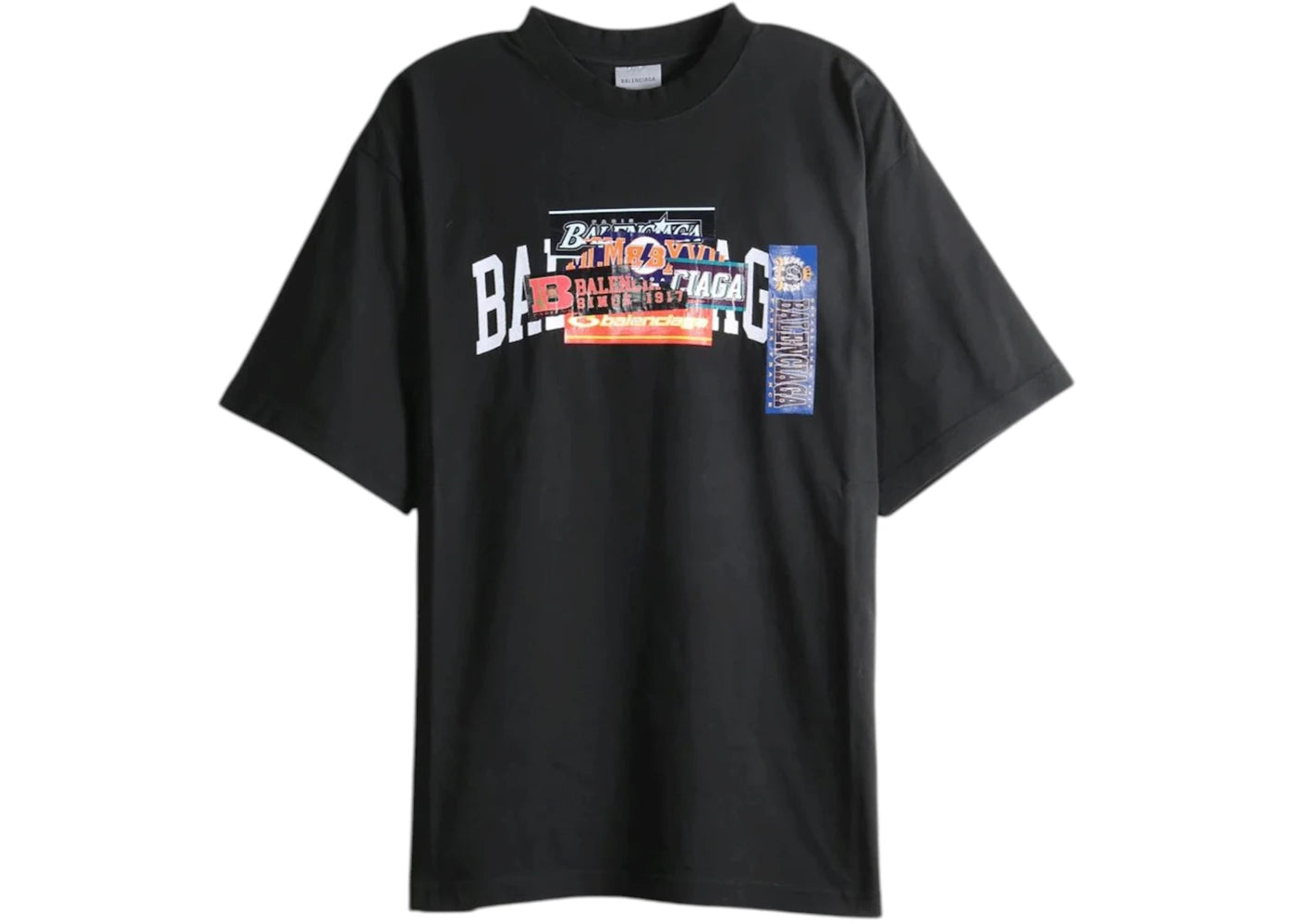 Balenciaga Medium Fit Tee Black - vue secondaire A