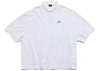 Balenciaga Men's BB Classic Oversized Polo White
