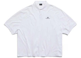 Balenciaga Men's BB Classic Oversized Polo White
