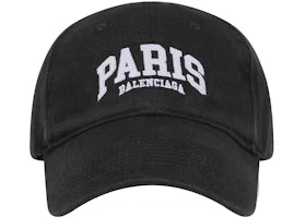 Balenciaga Mens Cities Paris Cap Black - vue 360