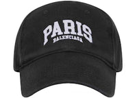 Balenciaga Mens Cities Paris Cap Black
