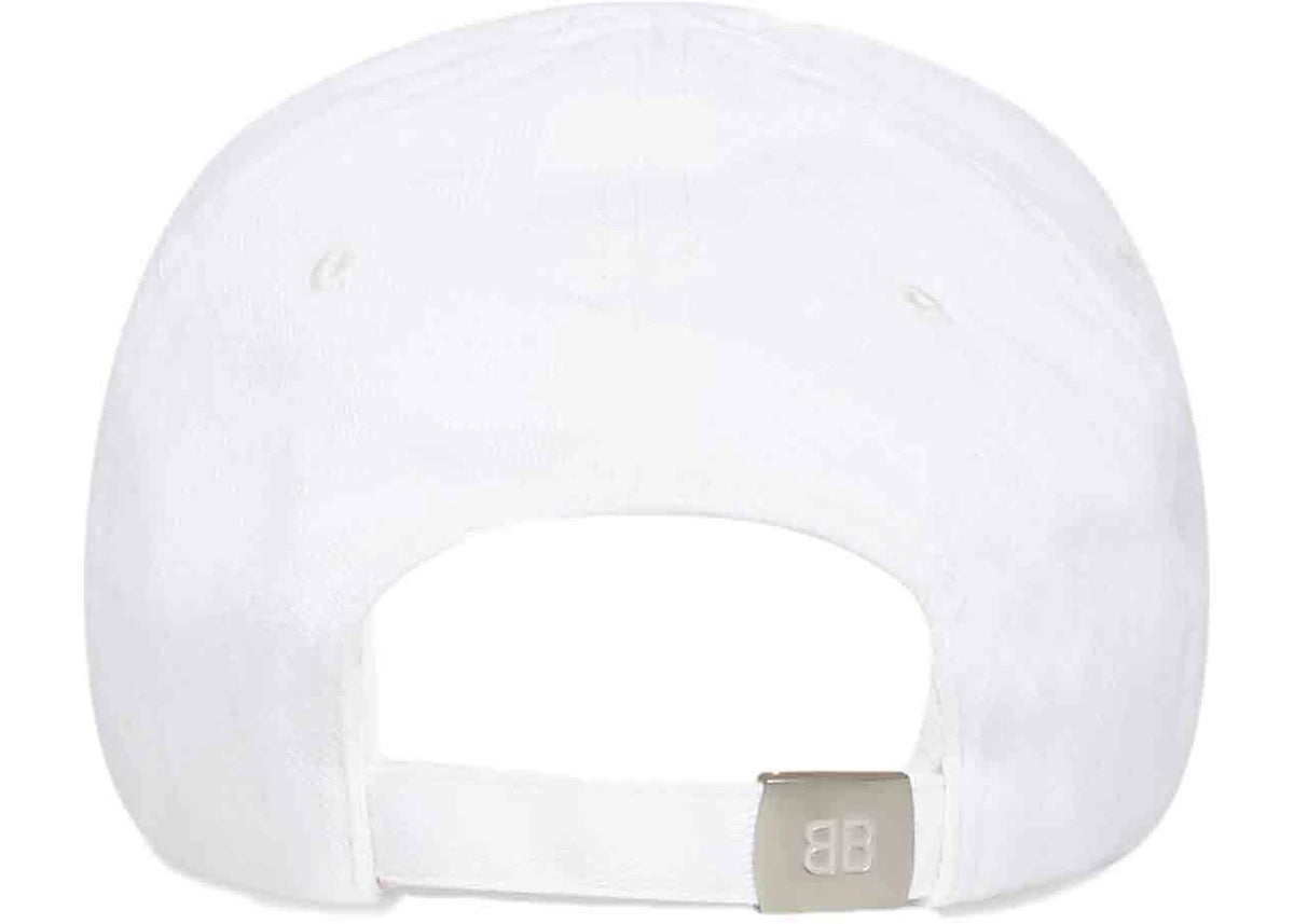 Balenciaga Mens Cities Paris Cap White - vue secondaire B