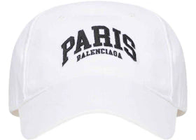 Balenciaga Mens Cities Paris Cap White - vue 360