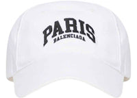 Balenciaga Mens Cities Paris Cap White