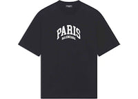 Balenciaga Mens Cities Paris Medium Fit T-shirt Black