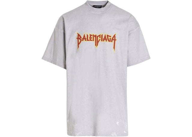 Balenciaga Metal Vintage Oversized T-Shirt Grey/Multi