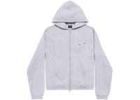 Balenciaga Music Britney Spears Series Zip-Up Hoodie Regular Fit Light Grey/Pink