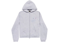 Balenciaga Music Britney Spears Series Zip-Up Hoodie Regular Fit Light Grey/Pink