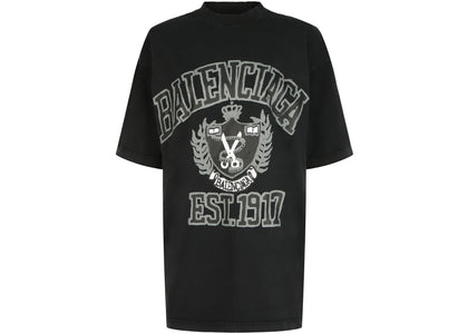 Balenciaga Oversized College Logo T-shirt - apparel view 2