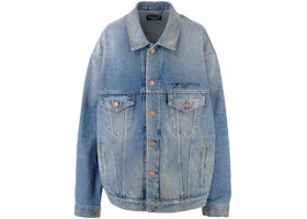 Balenciaga Paris Oversize Denim Jacket Indigo