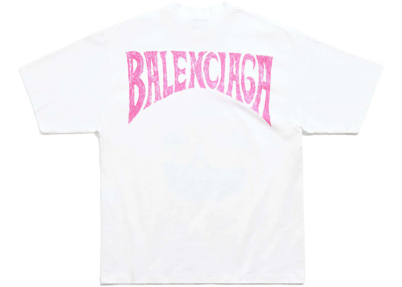 Balenciaga Paris Tropical T-Shirt Medium Fit White/Pink - vue secondaire A