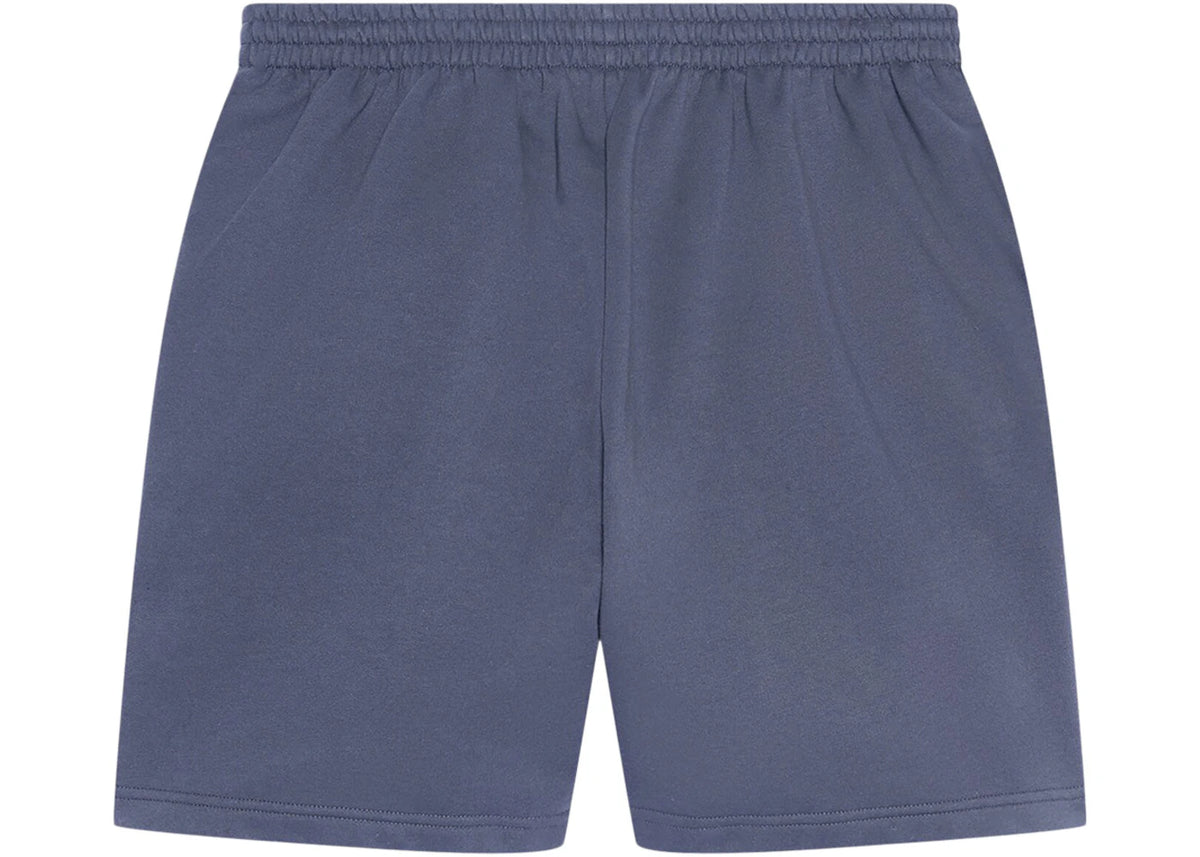 Balenciaga Political Campaign Large Fit Sweat Shorts Dark Grey/White - vue secondaire B