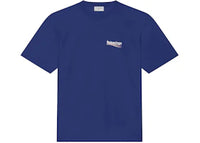 Balenciaga Political Campaign Large Fit T-Shirt Pacific Blue/White