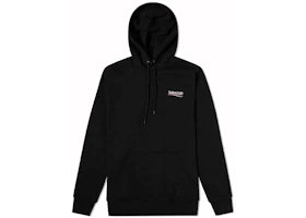 Balenciaga Political Campaign Logo Popover Hoodie Black