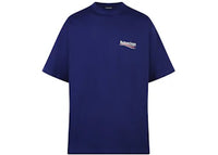 Balenciaga Political Campaign Oversized T-Shirt Dark Blue/Multi