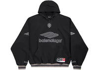 Balenciaga Polo Over Hoodie Black/Anthracite