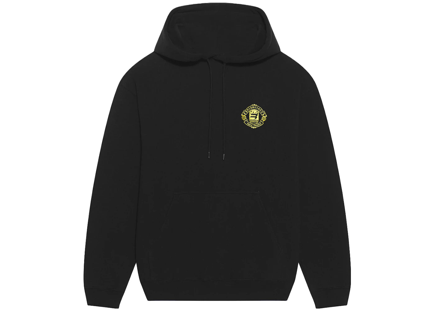 Balenciaga Quest Medium Fit Hoodie Black - vue secondaire A