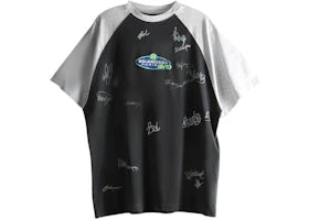 Balenciaga Raglan Oversized T-shirt Faded Washed Black - vue 360