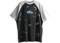 Balenciaga Raglan Oversized T-shirt Faded Washed Black