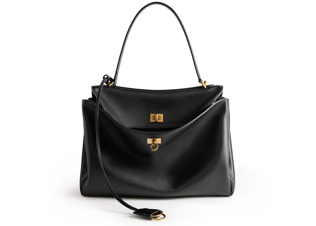 Balenciaga Rodeo Medium Handbag Black - vue secondaire A