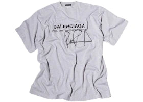 Balenciaga RuPaul Oversized T-shirt Heather Grey/Black