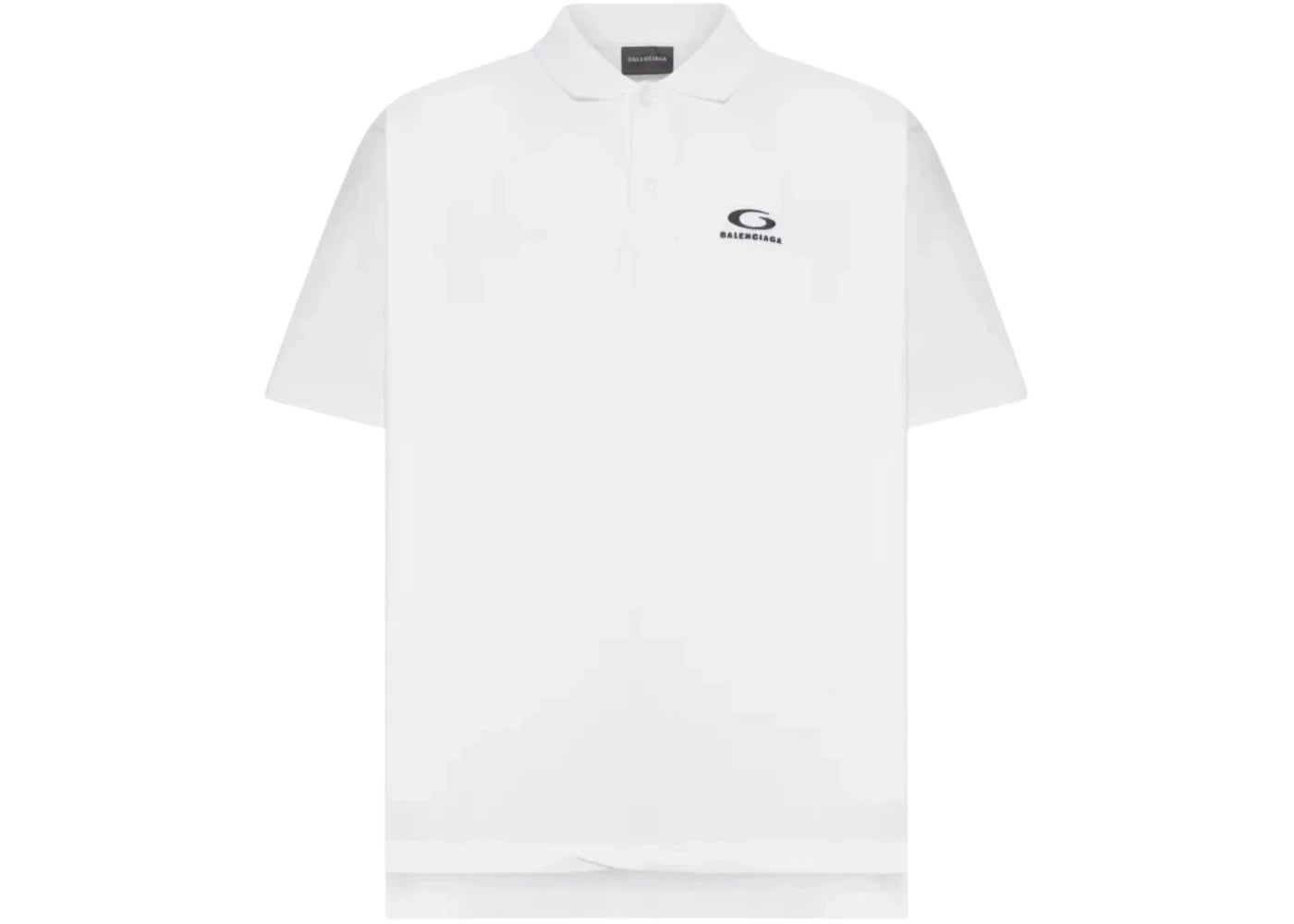 Balenciaga S/S Regular Polo T-shirt White - vue 360