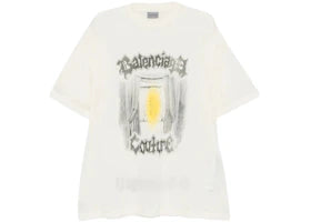 Balenciaga Shaped T-shirt Cream