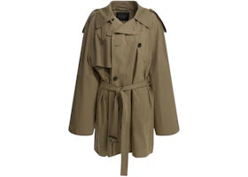 Balenciaga Short Trench in Explorer Coat Beige - vue 360