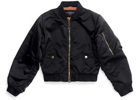 Balenciaga Shrunk Bomber Jacket Black - vue 360