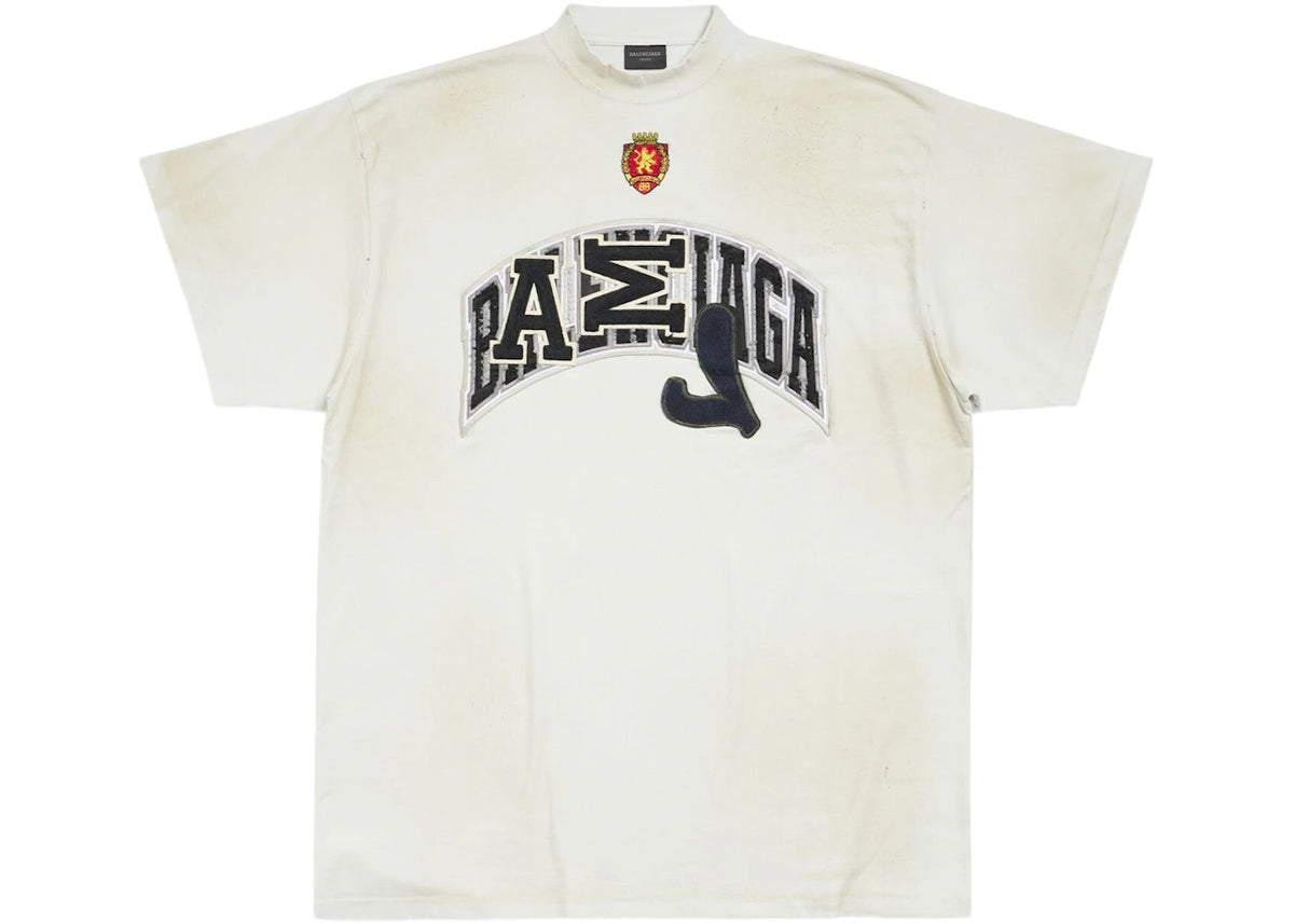 Balenciaga Skater Oversized T-shirt White - vue secondaire A