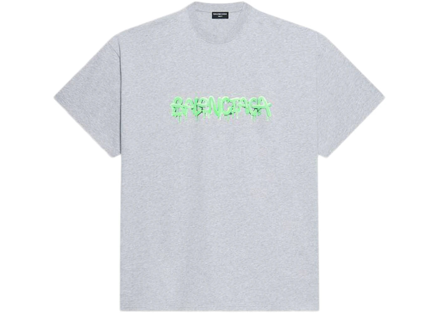 Balenciaga Slime Oversized T-shirt Gray/Green - vue secondaire A