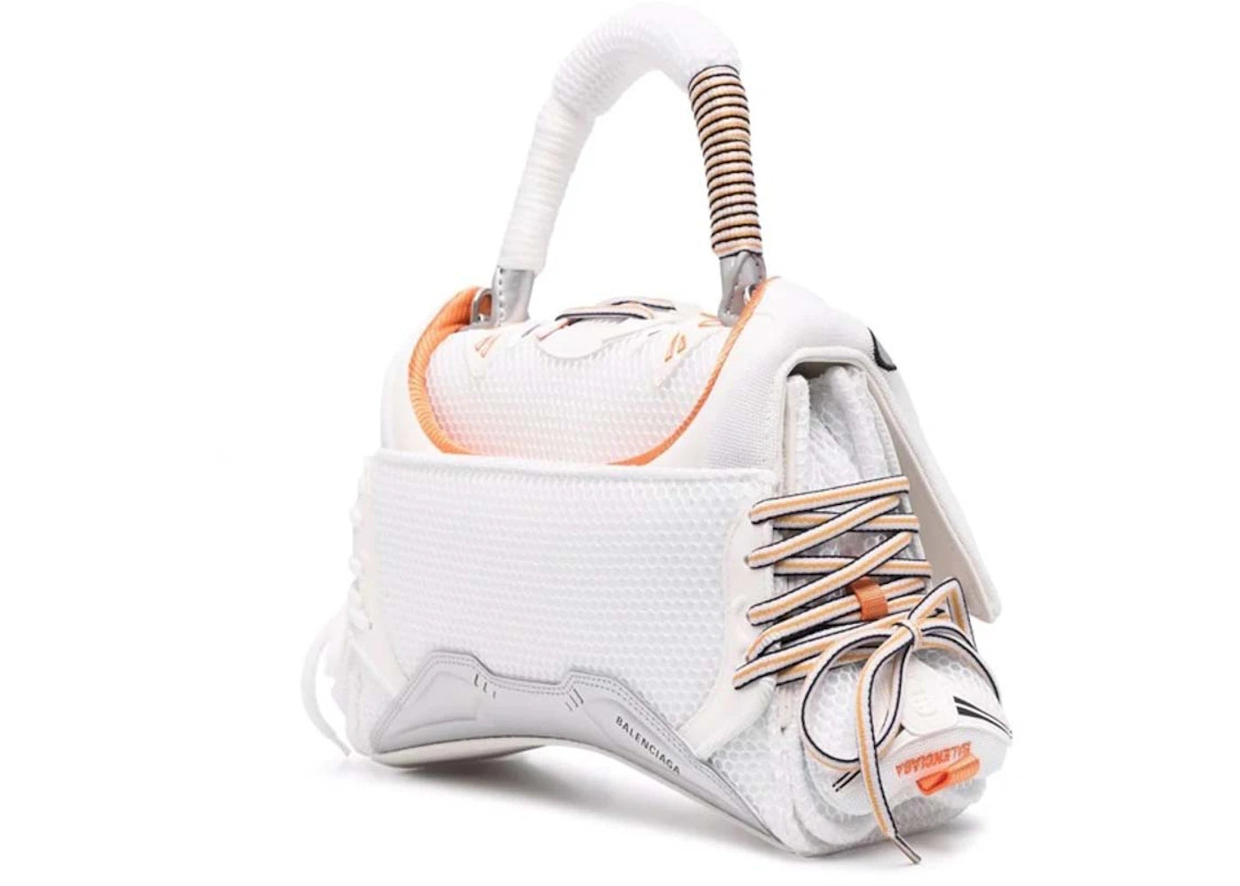 Balenciaga Sneakerhead Top Handle Small White/Orange - vue secondaire B