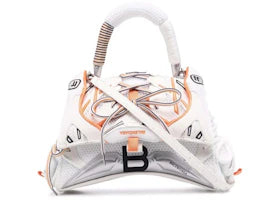 Balenciaga Sneakerhead Top Handle Small White/Orange - vue 360