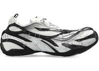 Balenciaga Soleless Sneakers Black White Silver