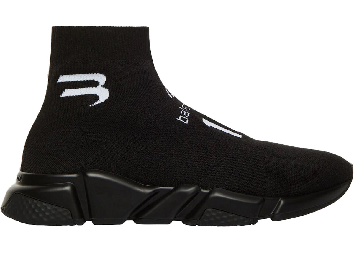 Balenciaga Speed 10 Black White - vue secondaire A