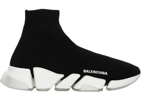 Balenciaga Speed 2.0 Black Transparent Sole (Women's) - vue 360