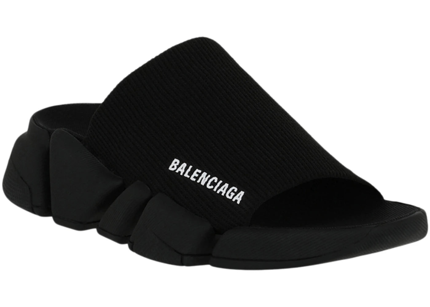 Balenciaga Speed 2.0 Slides Black (Women's) - vue secondaire A