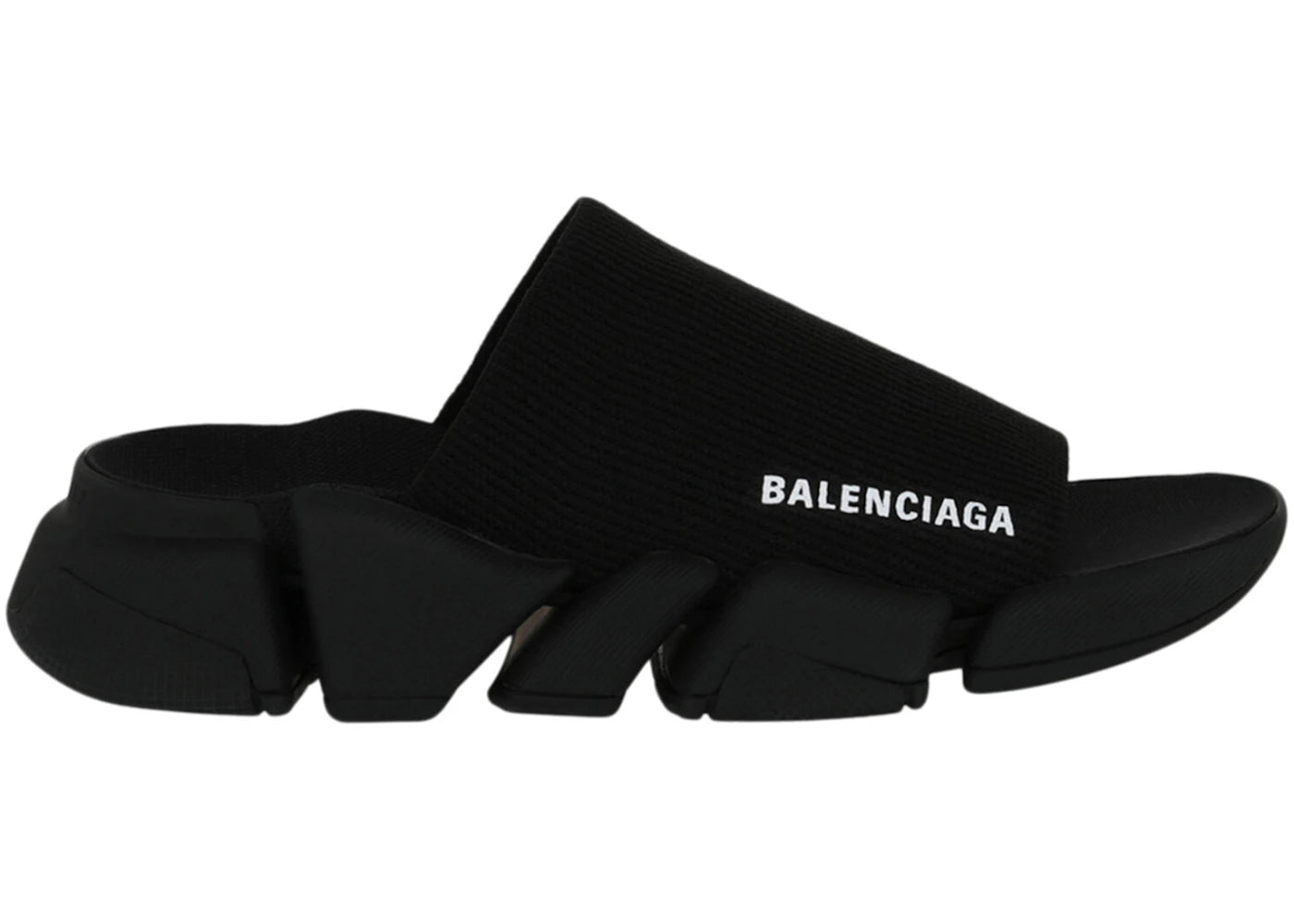 Balenciaga Speed 2.0 Slides Black (Women's) - vue 360
