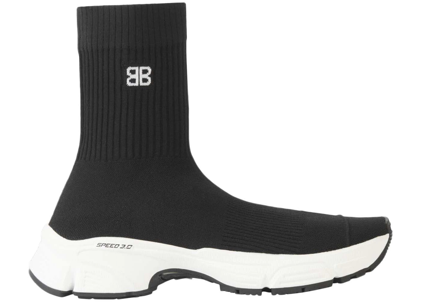 Balenciaga Speed 3.0 Black White (Women's) - vue secondaire A