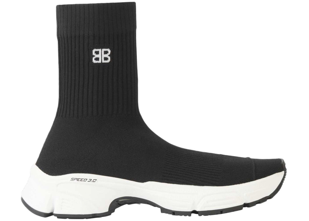 Balenciaga Speed 3.0 Black White (Women's) - vue 360