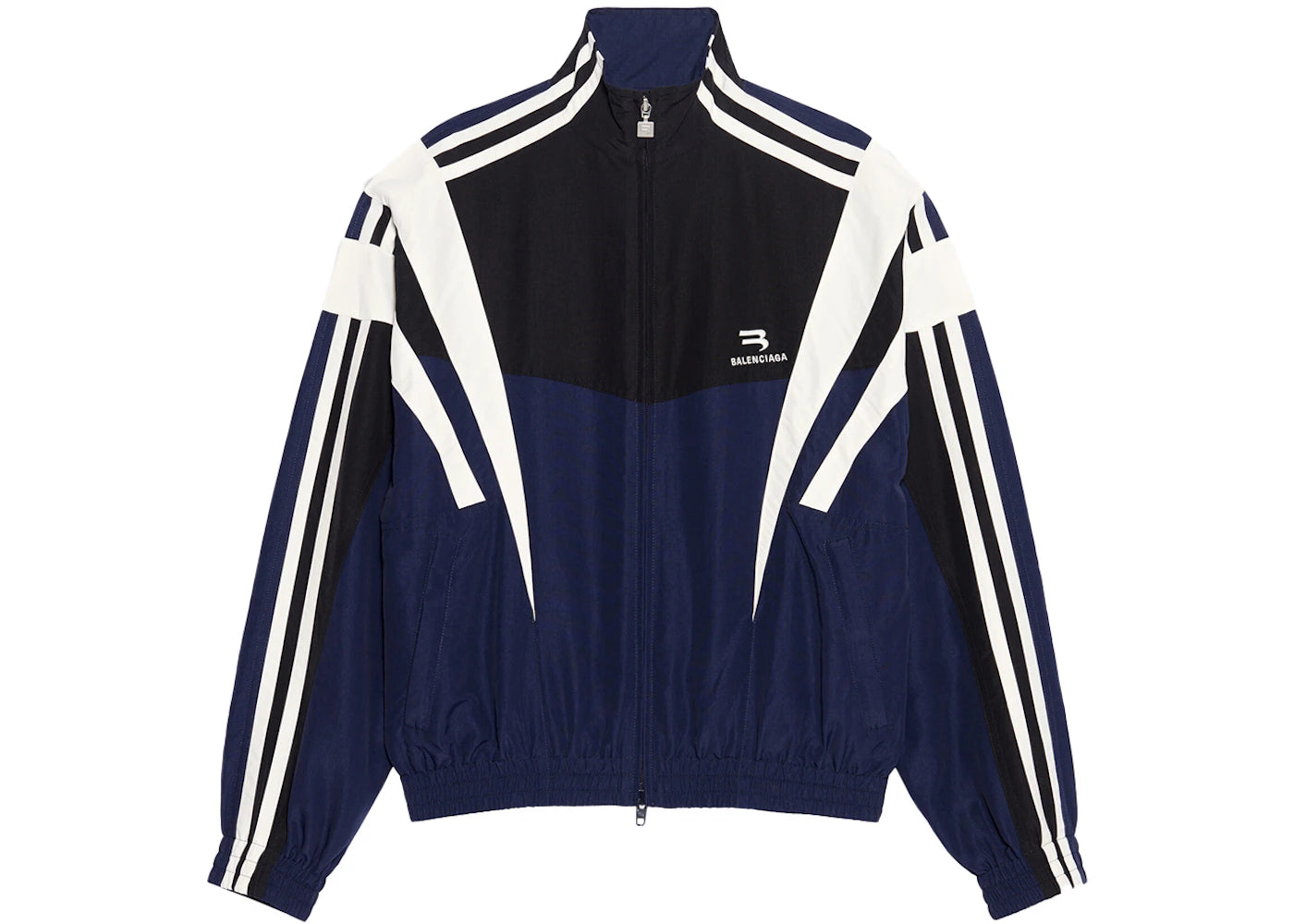 Balenciaga Sporty B Tracksuit Jacket Indigo/Black/White - vue secondaire A