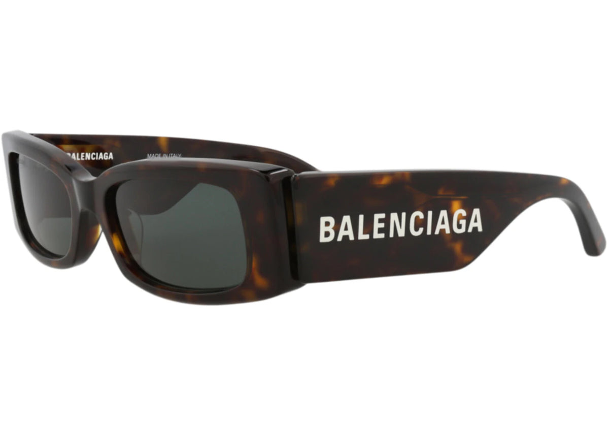 Balenciaga Square-Frame Recycled Acetate Sunglasses Havana/Havana/Green (BB0260S-30013974-002) - vue secondaire B