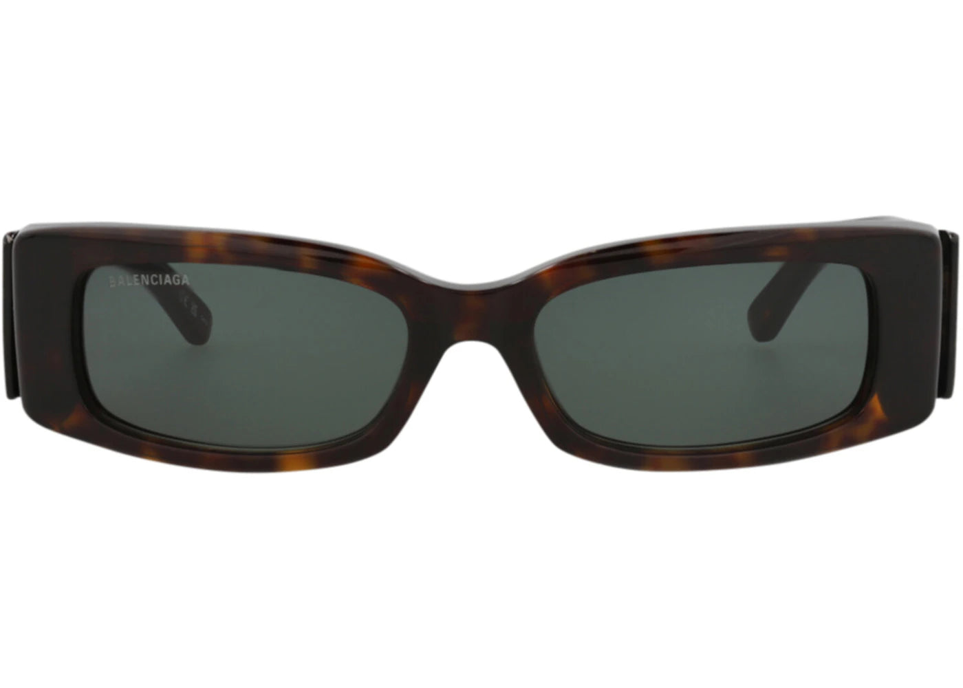 Balenciaga Square-Frame Recycled Acetate Sunglasses Havana/Havana/Green (BB0260S-30013974-002) - vue secondaire A