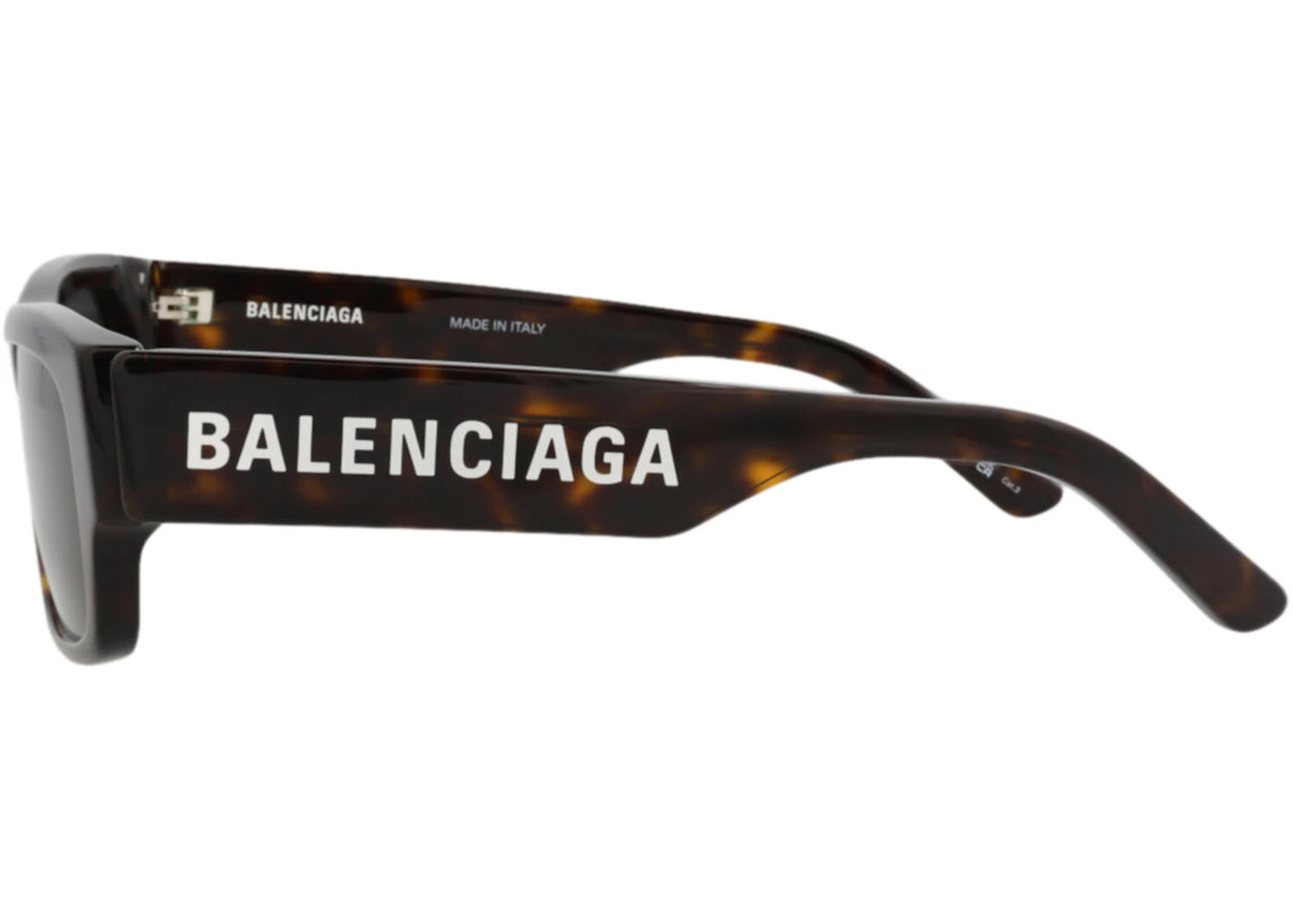 Balenciaga Square-Frame Recycled Acetate Sunglasses Havana/Havana/Green (BB0261SA-30013975-002) - vue secondaire B