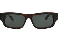 Balenciaga Square-Frame Recycled Acetate Sunglasses Havana/Havana/Green (BB0261SA-30013975-002)