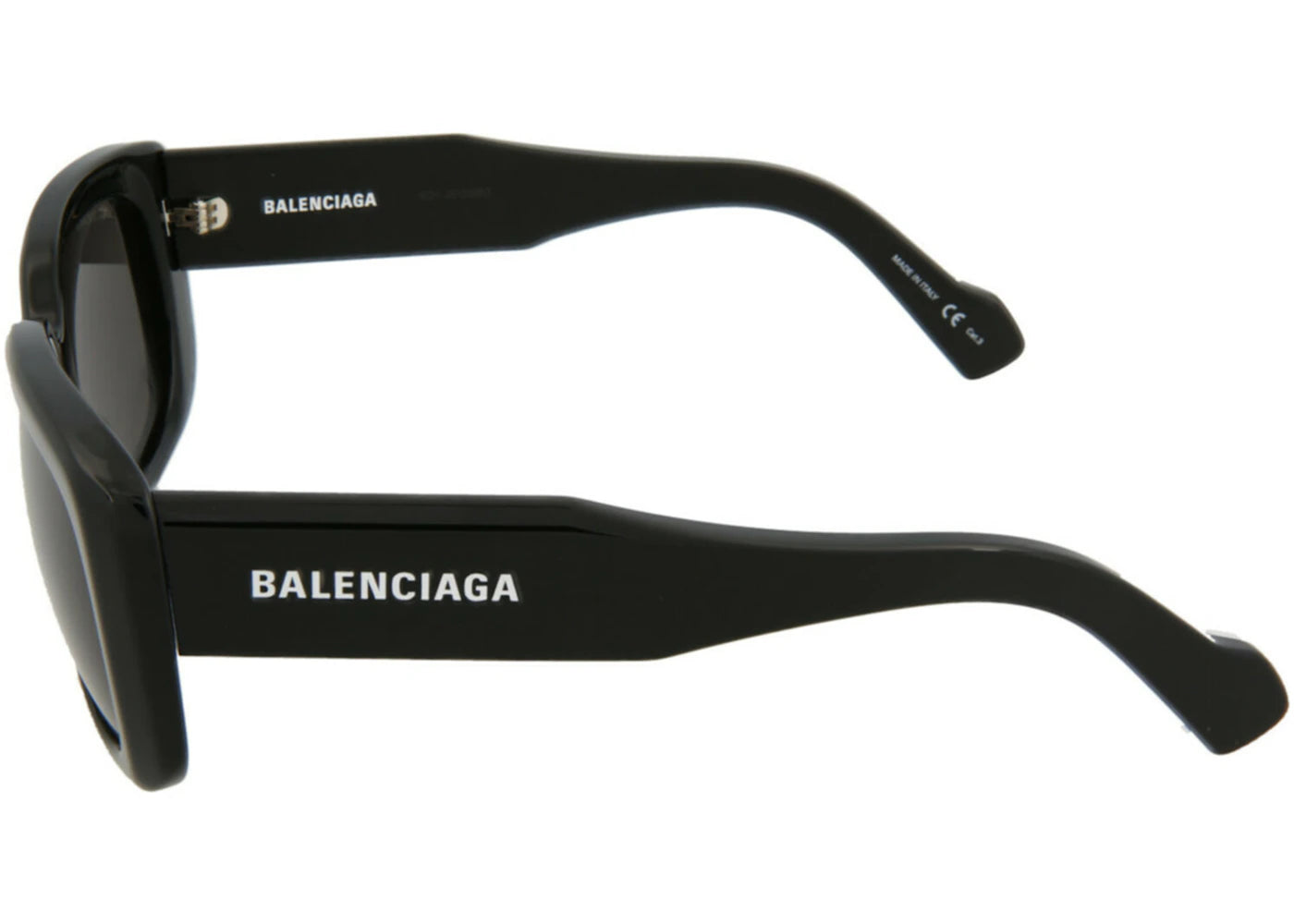 Balenciaga Square Rectangle Sunglasses Black/Black/Grey (BB0072S-30008290-001)