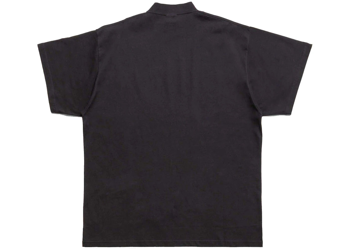 Balenciaga Sticky Note T-Shirt Oversized In Faded Black - vue secondaire B