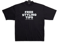 Balenciaga Styling Hotline Large Fit T-shirt Black Faded