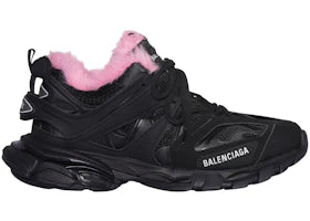 Balenciaga Track Fake Fur Black Pink (Women's) - vue 360